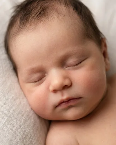 Real newborn photo for comparison with AI preview